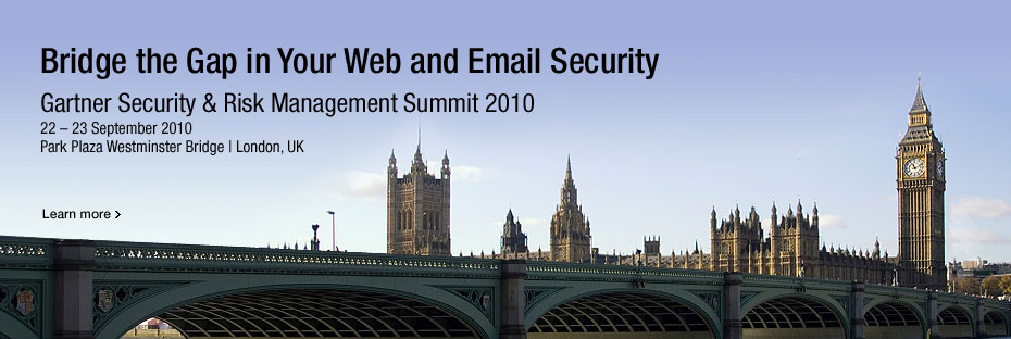 Gartner Security and Risk Management Summit 2010