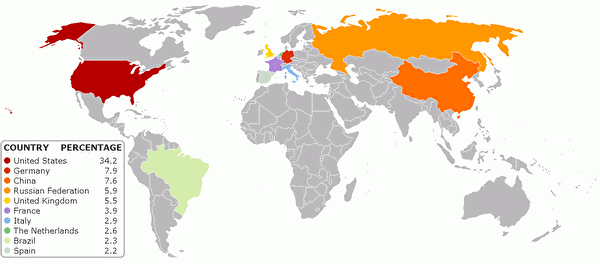 World Malware Map - May 2011