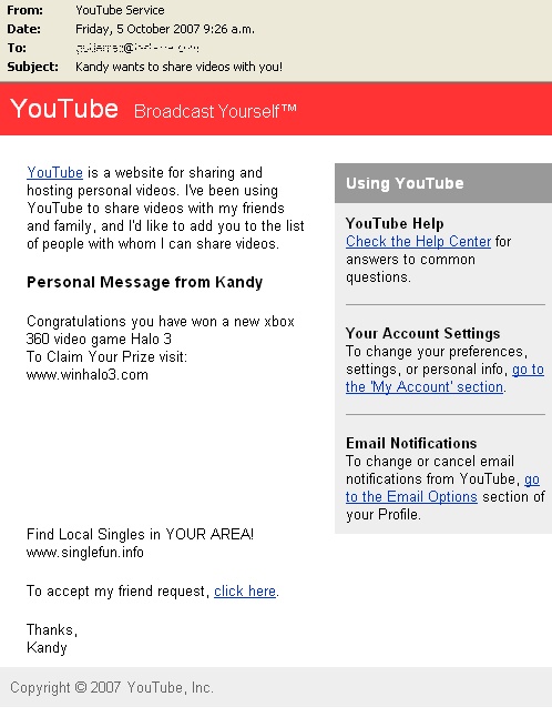 YouTube Spam